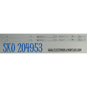 KIT DE LEDS ORIGINAL PARA TV ONN 2 PIEZAS / NUMERO DE PARTE MS-L6491 / MS-L6491 V1 / LB-C240-G5C1-Z-4-12-W-N-1A / M240 A5 C H 3L / PANEL C240Y24-G5 / DISPLAY PT236AT05-1 VER.1.0 / MODELO 100012590 24"
