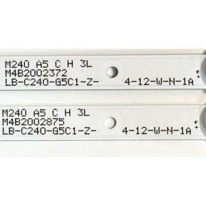 KIT DE LEDS ORIGINAL PARA TV ONN 2 PIEZAS / NUMERO DE PARTE MS-L6491 / MS-L6491 V1 / LB-C240-G5C1-Z-4-12-W-N-1A / M240 A5 C H 3L / PANEL C240Y24-G5 / DISPLAY PT236AT05-1 VER.1.0 / MODELO 100012590 24"