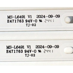 KIT DE LEDS ORIGINAL PARA TV ONN 2 PIEZAS / NUMERO DE PARTE MS-L6491 / MS-L6491 V1 / LB-C240-G5C1-Z-4-12-W-N-1A / M240 A5 C H 3L / PANEL C240Y24-G5 / DISPLAY PT236AT05-1 VER.1.0 / MODELO 100012590 24"
