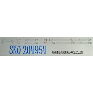 KIT DE LEDS ORIGINAL PARA TV ONN 2 PIEZAS / NUMERO DE PARTE 30332006002DSQYN / LED32D06-ZC22AG-03DSQ / 250318AD05 / 32000M16H / PANEL V320BJ9-Q01 / DISPLAY V320BJ9-Q01 REV.C1 / MODELO 100012589 32"
