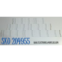 KIT DE LEDS ORIGINAL PARA TV SAMSUNG 15 PIEZAS / NUMERO DE PARTE  BN96-60397A / BN96-60396A / BN96-60395A / JL.D850J1330-408AL-M_V09 7.0 / JL.D850J1330-408AR-M_V09 7.0 / PANEL CY-TF085HGAV1H / DISPLAY T850QVN04.2 / MODELO UN85U8000FBXZA AB01