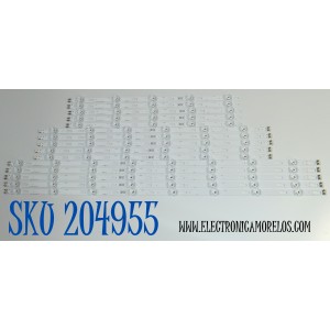 KIT DE LEDS ORIGINAL PARA TV SAMSUNG 15 PIEZAS / NUMERO DE PARTE  BN96-60397A / BN96-60396A / BN96-60395A / JL.D850J1330-408AL-M_V09 7.0 / JL.D850J1330-408AR-M_V09 7.0 / PANEL CY-TF085HGAV1H / DISPLAY T850QVN04.2 / MODELO UN85U8000FBXZA AB01