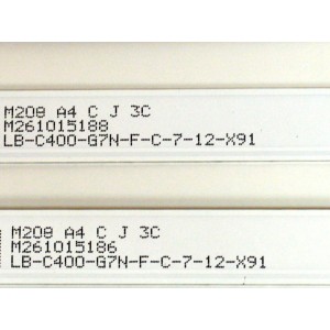 KIT DE LEDS ORIGINAL PARA TV ONN 3 PIEZAS / NUMERO DE PARTE MS-L3215 / MS-L3215 V3 / M208- A4 C J 3C / LB-C400-G7N-F-C-12-X91 / PANEL C400Y19-5C / DISPLAY V400HJ9-PE1 REV.C4 / MODELO 100097810 40"