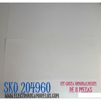KIT DE LEDS ORIGINAL PARA TV SAMSUNG 8 PIEZAS / NUMERO DE PARTE BN97-21329A / BN41-03119A / BN41-03119 / 21329A / BN41-03119A-KBT / DFVC2421 / 23Y 65Q90C / PANEL CY-TD065RMAV2H / DISPLAY T650QVN08.T / BN96-57566A / MODELO QN65QN90D / QN65QN90DDFXZA AB01