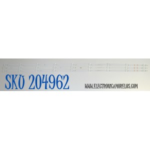 KIT DE LEDS ORIGINAL PARA TV ONN 3 PIEZAS / NUMERO DE PARTE 30350009208D / 30350009207D / LED50D09B-ZC62AG-02D / LED50D09A-ZC62AG-02D / 50000M84 / 50000M83 / DISPLAY HF500QUB-F20 / MODELO 100012585 50"