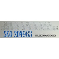 KIT DE LEDS ORIGINAL PAR TV SAMSUNG 6 PIEZAS / NUMERO DE PARTE BN96-58291A / BN96-58289A / JL.D650J1330-408AL-M_V12 / JL.D650J1330-408AR-M_V12 / 58291A / 58289A / PANEL CY-BD065HGSV5H / DISPLAY JR645R3HD1K / BN96-59390A / MODELO UN65DU7200BXZA UG06