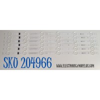 KIT DE LEDS ORIGINAL PARA TV LG 6 PIEZAS / NUMERO DE PARTE EAV65058501 / SSC_Y23 SLIM TRIDENT_50UR80_BOE_A_S / SSC_Y23 SLIM TRIDENT_50UR80_BOE_A_PTN0.5_REV00_221028 / BOE500N2 / PANEL NC500TQG-VBKHA / DISPLAY HF500QUB-F2D / MODELO 50UR8000AUA.BUSFLJM