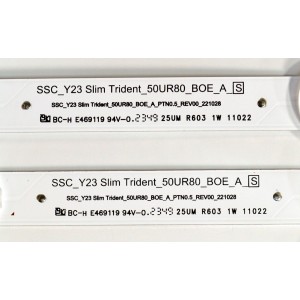 KIT DE LEDS ORIGINAL PARA TV LG 6 PIEZAS / NUMERO DE PARTE EAV65058501 / SSC_Y23 SLIM TRIDENT_50UR80_BOE_A_S / SSC_Y23 SLIM TRIDENT_50UR80_BOE_A_PTN0.5_REV00_221028 / BOE500N2 / PANEL NC500TQG-VBKHA / DISPLAY HF500QUB-F2D / MODELO 50UR8000AUA.BUSFLJM