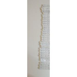 KIT DE LEDS ORIGINAL PARA TV HISENSE 32 PIEZAS / NUMERO DE PARTE BK75E7KA / CRH-BK75E7KA3030T321636W-REV1.2 / HD750H3U62-TALDKCM2B1 / 2023063002 / RSAG7.820.13706/ROH VER.A / 24087X / 27904200 / PANEL HD750H3U73-T0LN / DISPLAY HV750QUB-E94 / MODELO 75U75N