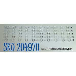 KIT DE LEDS ORIGINAL PARA TV LG 5 PIEZAS / NUMERO DE PARTE EAV64252301 / SSC_TRIDENT_60UK62_S / SSC_60UK62(SHARP)_10LED_SVL600A43_REV1.0_180515 / PC65029D / SHARP60043 / MODELO 60UK6090PUA / 60UK6090PUA.BUSMLJR / 60UK6090PUA.BUSMLOR