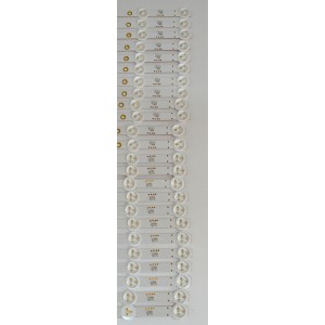 KIT DE LEDS ORIGINAL PARA TV VIZIO 24 PIEZAS / NUMERO DE PARTE SVA750A14 / SVA750A14_3535_12LED_REV03_R_161110 / SVA750A14_3535_12LED_REV03_L_161110 / 58.75S0H.E04 / 58.75S0H.E03 / PY64132B / PY64131B / MODELO M75-E1 / M75-E1 LTMAEMMU / V755-J04