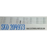 KIT DE LEDS ORIGINAL PARA TV LG 4 PIEZAS / NUMERO DE PARTE LC50490074A / LC50490075A / LEDAZ_50UA75_A_TYPE_REV00_240605 / LEDAZ_50UA75_B_TYPE_REV00_240605 / 50HKC / PANEL NC500DQG-VHPH1 / DISPLAY PT500GT04-9 / MODELO 50UA7700AUA / 50UA7700AUA.BUSULKR
