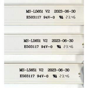 KIT DE LEDS ORIGINAL PARA TV PROSCAN 12 PIEZAS / NUMERO DE PARTE MS-L5651 V2 / R72-70D04-010 / A4 M240 H C 7S / 21M0100D3MU1003083199 / PANEL D70-C20 / DISPLAY JE695R3HC2LZX / MODELO PWOSU7045