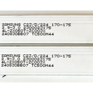 KIT DE LEDS ORIGINAL PARA TV PHILIPS 2 PIEZAS / NUMERO DE PARTE 303TC500045D / TCL50D14-ZC42AG-08D / 2300023175 / AL-ZX050T-ZC003X / 240830BB07 / TC500M44 / PANEL LVU500CHDX E0728 / DISPLAY CV500U5-L04 REV:02 / MODELO 50PUL7552/F7