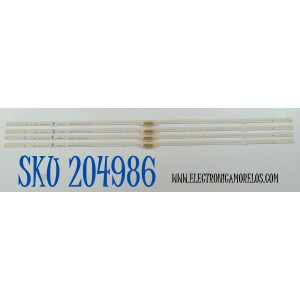 KIT DE LEDS ORIGINAL PARA TV SAMSUNG 4 PIEZAS / NUMERO DE PARTE BN96-54494A / ES75SBQFPBGA42 / 75Q60B / PANEL CY-QC075HGHV1H / DISPLAY ST7461D03-1 VER.2.1 / MODELO QN75Q60CAFXZA / QN75Q60CAFXZA CA05