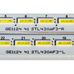 KIT DE LEDS ORIGINAL PARA TV LG 2 PIEZAS / NUMERO DE PARTE STL430AF3 / STL430AF3-L / STL430AF3-R / Y20_SSC_43_7020_LED_ARRAY_LEFT_REV00_190409 / Y20_SSC_43_7020_LED_ARRAY_RIGHT_REV00_190409 / PANEL ND430EQG-SBHR3 / DISPLAY DV430QUB-L2D /MODELO 43UA7500ZUA