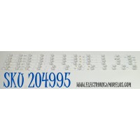KIT DE LEDS ORIGINAL PARA TV TCL 6 PIEZAS / NUMERO DE PARTE 75TN1L2 / 75TN1L2 A / 75TN1L2 B / 75HR332M11A2 V0 / 75HR332M12B2 V0 / N0101-000650-A00 / N0101-000651-A00 / LK7A08U1C / HY-7000 L -3 / PANEL LVU750NDAL / DISPLAY JR745R3HD2Y / MODELO 75Q51K