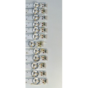 KIT DE LEDS ORIGINAL PARA TV ONN 12 PIEZAS / NUMERO DE PARTE 261501013121 / 06-1-75FZ-0D35-12X6-824.6X12-220913 / 06-1-75FZ-OD35-12X6-824.6X12-220913 / 230101028440 / PANEL HK750WLEDM-SH1AH / DISPLAY JR745R3HA2Y / MODELO 100044717 75"