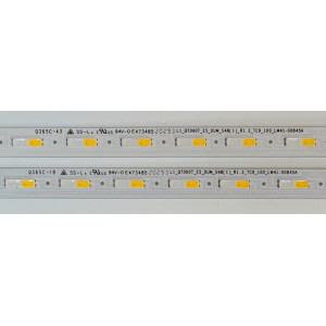 KIT DE LEDS ORIGINAL NUEVOS PARA TV SAMSUNG 2 PIEZAS / NUMERO DE PARTE BN96-50383A / LM41-00845A / L1_Q7060T_ES_DUM_S48(1)_R1.3_TC9_100 / 50383A / PANEL CY-RT055HGHV4H / MODELO QN55Q60TAFXZA / QN55Q60TAFXZA CD05
