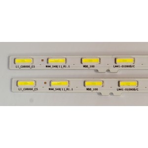 KIT DE LEDS ORIGINAL NUEVOS PARA TV SAMSUNG 2 PIEZAS / NUMERO DE PARTE BN96-54556A / LM41-0109B/C / L1_CU8000_ES WAM_S48(1)_R1.1 WBB_100 / 54556A / MODELO UN55CU8200F