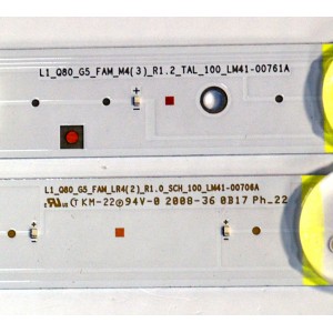 KIT DE LEDS ORIGINAL NUEVOS PARA TV SAMSUNG 42 PIEZAS / NUMERO DE PARTE BN96-48129A / BN96-48130A / LM41-00706A / LM41-00761A / L1_Q80_G5_FAM_LR4(2)_R1.0_SCH_100 / 48129A / 48130A / PANEL CY-TR075FLLV2H / MODELO QN75Q80RAFXZA