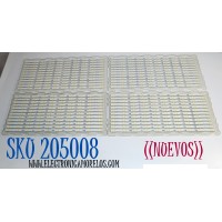 KIT DE LEDS ORIGINAL NUEVOS PARA TV SAMSUNG 48 PIEZAS / NUMERO DE PARTE BN96-50374A / LM41-00973A / L1_Q80T_H5_FAM_S2(5)_R1.0_TC3_100_LM41-00973A / 50374A / PANEL CY-TT085FMAV3H / MODELO QN85Q80TAFXZA / QN85Q80AAFXZA