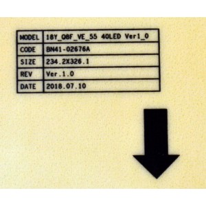 KIT DE LEDS ORIGINAL NUEVOS PARA TV SAMSUNG 10 PIEZAS / NUMERO DE PARTE BN97-14749A / BN41-02676A / 18Y_Q8F_VE_55 40LED VER1_0 / BN95-05351A / LS03 SD3BB / MODELO QN55Q8FNBFXZA / QN55Q8FNBVXZA