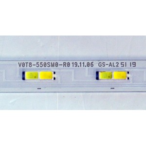 KIT DE LEDS ORIGINAL NUEVOS PARA TV SAMSUNG 2 PIEZAS / NUMERO DE PARTE BN96-50379A / V0T8-550SM-R0 / 50379A / PANEL CY-NT055HGAV1H / MODELO UN55TU850DFXZA