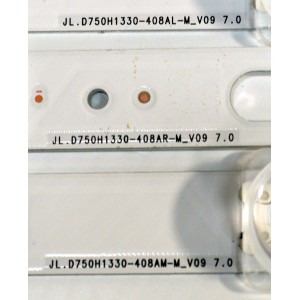 KIT DE LEDS ORIGINAL PARA TV SAMSUNG 12 PIEZAS / NUMERO DE PARTE BN96-60392A / BN96-60393A / BN96-60394A / JL.D750H1330-408AM-M_V09 7.0 / JL.D750H1330-408AR-M_V09 7.0 / PANEL CY-TF075HGSV1H / DISPLAY JR745R3HC5K / MODELO QN75Q7FBAFXZA