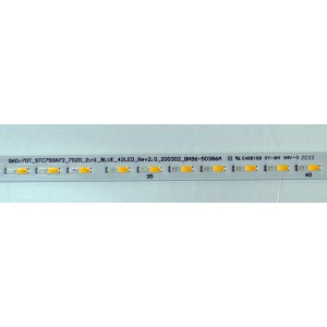 KIT DE LEDS ORIGINAL NUEVOS PARA TV SAMSUNG 4 PIEZAS / NUMERO DE PARTE BN96-50386A / STC750A72 / Q60/70T_STC750A72_7020_21N1_BLUE_42LED_REV2.0_200302_BN96-50386A / PANEL CY-RT075HGHV2H / MODELO QN75LS03 / QN75Q60 / QN75Q6D / QN75Q70 / QN75Q7D / HG75TS030N