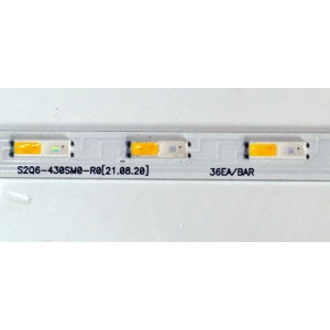 KIT DE LEDS ORIGINAL NUEVOS PARA TV SAMSUNG 2 PIEZAS / NUMERO DE PARTE S2Q6-430SM0-R0 / MODELO QN43Q60BAFXZA / QN43Q60AAF