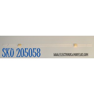 KIT DE LEDS AZULES ORIGINAL PARA TV SAMSUNG 2 PIEZAS / NUMERO DE PARTE V5E7 550SM0-R0 / PANEL CY-QF055RLAV1H / DISPLAY T550QVN07.Y / BN96-60290A / MODELO QN55QN70FDXZA / QN55QN70FDXZA AA01 