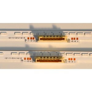KIT DE LEDS AZULES ORIGINAL PARA TV SAMSUNG 2 PIEZAS / NUMERO DE PARTE V5E7 550SM0-R0 / PANEL CY-QF055RLAV1H / DISPLAY T550QVN07.Y / BN96-60290A / MODELO QN55QN70FDXZA / QN55QN70FDXZA AA01 