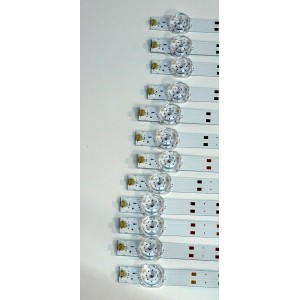 KIT DE LEDS ORIGINAL PARA TV PHILIPS 12 PIEZAS / NUMERO DE PARTE 303HX750052CD / HFX75D06-ZC42AG-17CD / 2300023039 / 70401-01899 / 240704AB03 / GC750M28 / PANEL BOEI750WQ1-F92 / DISPLAY HV750QUB-F92 / MODELO 75PUL7552/F7 / 75PUL7552/F7 A