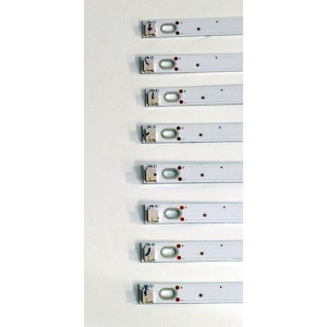 KIT DE LEDS ORIGINAL PARA TV VIZIO 8 PIEZAS / NUMERO DE PARTE JL.D65051330-202HS-M / JL.D65051330-202HS-M_V01 / F8QNB0000460AUXLB00G / PANEL V650DJ4-D03 REV.C2 / DISPLAY JR645R3HA1L / MODELO V655-J09 / V655-J09 LINIG2TY
