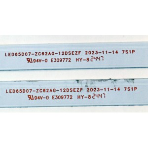 KIT DE LEDS ORIGINAL PARA TV VIZIO 8 PIEZAS / NUMERO DE PARTE 30365007055DSYN / LED65D07-ZC62AG-12DSEZF / 250205BL03 / SLB65092YN / DISPLAY HV650QUB-F71 / MODELO V4K65M-0810 / V4K65M-0810 LMV1V1MA / V4K65M-0810 LMV1V1MB