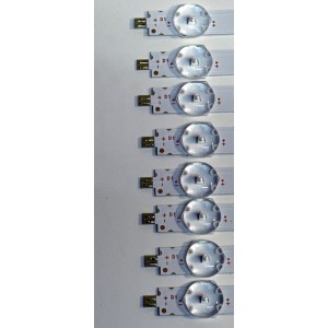 KIT DE LEDS ORIGINAL PARA TV VIZIO 8 PIEZAS / NUMERO DE PARTE 30365007055DSYN / LED65D07-ZC62AG-12DSEZF / 250205BL03 / SLB65092YN / DISPLAY HV650QUB-F71 / MODELO V4K65M-0810 / V4K65M-0810 LMV1V1MA / V4K65M-0810 LMV1V1MB