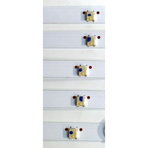KIT DE LEDS ORIGINAL PARA TV ONN 5 PIEZAS / NUMERO DE PARTE CRH-ZG55M8X3030090517MREV1.2 / 55G5N / LB-C550-G5N-U-C-9-12-PHB / Y162-L07-HA-5 / 274144 / B240626A7H / PANEL C550Y20-G5 / DISPLAY HV550QUB-F70 / MODELO 100012586 55"