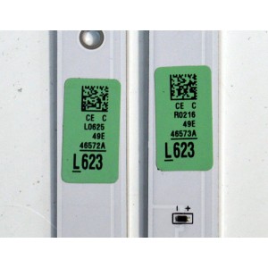 KIT DE LEDS ORIGINAL PARA TV SAMSUNG 8 PIEZAS / NUMERO DE PARTE BN96-46572A / BN96-46573A / V8DN-490SMB-R1 / V8DN-490SMA-R1 / 46572A / 46573A / PANEL CY-JN049BGLV1H / DISPLAY LSF490HN01-L07 / BN96-39225A / MODELO UN49J5290AF / HG49NJ477MF / UN49J5290AG 