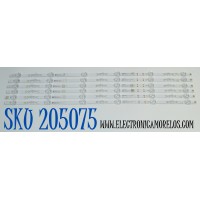 KIT DE LEDS ORIGINAL PARA TV VIZIO 6 PIEZAS / NUMERO DE PARTE 303HX650067CD / HFSX65D06-ZC42AG-16CD / 2300023007 / 70401-01953 / 240612AB04 / GC650M33 / PANEL BOEI650WQ1 / DISPLAY HV650QUB-F72 / MODELO V4K65M-0804 / V4K65M-0804 LBVF5JA