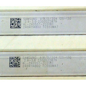 KIT DE LEDS ORIGINAL PARA TV PHILIPS 4 PIEZAS / NUMERO DE PARTE 303TC550071D / TCL55D14-ZC42G-10 / 4L-ZX055T-ZC018C / 2300022879 / 240411AB02 / TC550MA7 / PANEL LVU550CSDX E1006 / T8-55D6171-LPFY008 / DISPLAY ST5461D12-6 VER.2.2 / MODELO 55PUL7973/F7