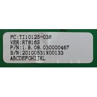 MAIN ELEMENT / TI10125-038 / 1.B.08.030000467 / 20-ASUS816-15-0X / RT816_V5_20100326 / PANEL V420H1-L15 REV C1 / MODELO ELDFT421