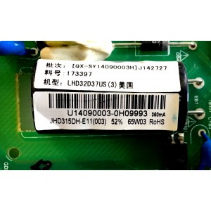 MAIN FUENTE (COMBO) / HISENSE / 32H3E 32J1427 / TP.MS3393.PB851 / 173397 / U14090003 / PANEL'S JHD315DH-E11(003)\S0\PW1 178593 / JHD315DH-E11(003)\S0\GM\ROH  / 32H3E
