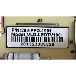 FUENTE DE PODER SEIKI / 890-PFO-1901 / VLD-LEDTV1901 / 201323005528 / PANEL T600D3-HA10-D02 / MODELOS SE60GY24 / SE60GY05