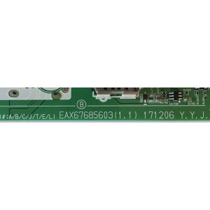 MAIN LG / EBT65159801 / EAX67685603(1.1) / 64523001 / 65159801 / PANEL LE550AQD (EL)(A1)  / MODELOS OLED55C8PUA AUSWLH / OLED55C8PUA BUSWLJR