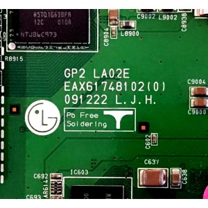 MAIN LG / EBU60805703 / EAX61748102 / PANEL LC550EUB-(SC)(A1) / MODELOS 55LE5500-UA AUSWLJR / 55LE5500-UA AUSWLH