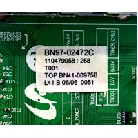 MAIN SAMSUNG / BN94-02077C / BN41-00975B / BN97-02472C / PANEL LTF400HA03 101 / MODELO LN40A550P3FXZA / SUSTITUTAS BN94-01628H /  BN94-01628T / BN94-01656Q / BN94-01723H / BN94-01723L / BN94-02132Q / BN94-02132R / BN94-02135A / BN96-08989B / BN96-08990B 