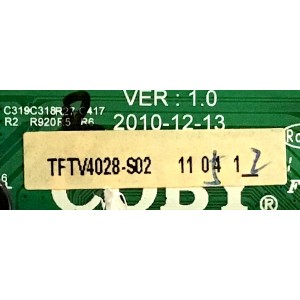 MAIN COBY / TFTV028-S02 / PANEL T400HW03 V.0 / MODELO TFTV4028