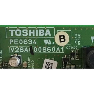 MAIN TOSHIBA / 75013106 / PE0634B / V28A000860A1 / PANEL LC420WUD (SA)(B1) / MODELOS 42XV545U / 42RV535U 