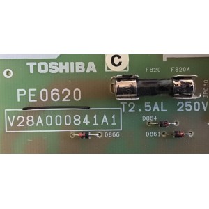 FUENTE DE PODER TOSHIBA / 75013066 / V288A000841A1 / PE0620C / PANEL LC420WUD (SA)(B1) / MODELO 42XV545U